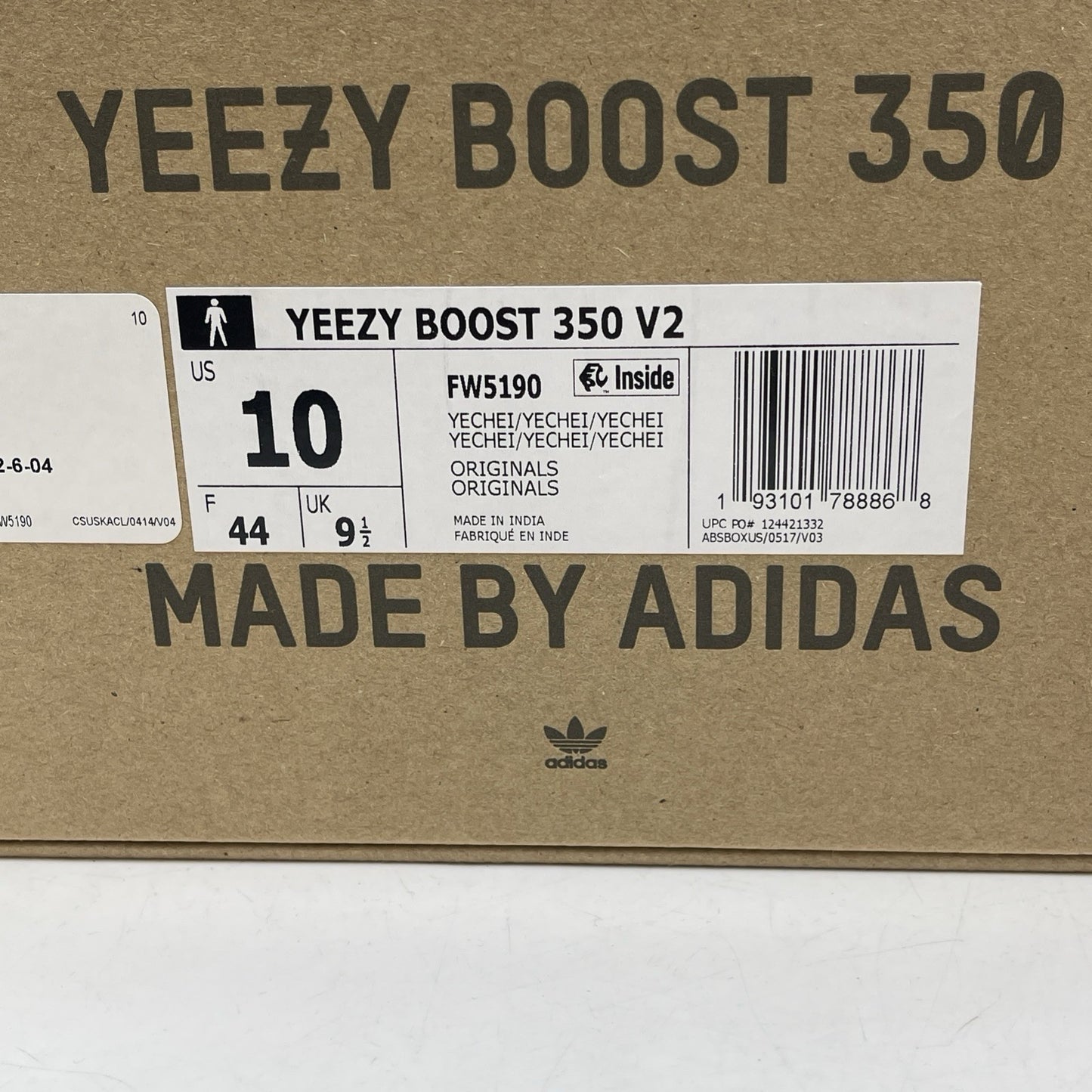 Size 10 - adidas Yeezy Boost 350 V2 Yecheil Non-Reflective Black (FW5190)