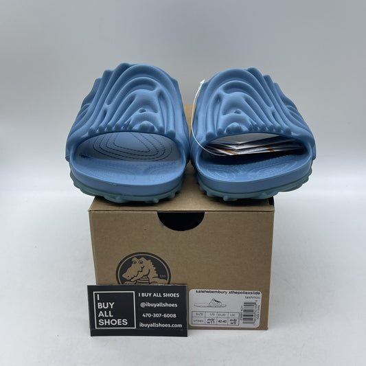 Size 11 - SALEHE BEMBURY X POLLEX SLIDES Blue Rubber (208685-4OH)