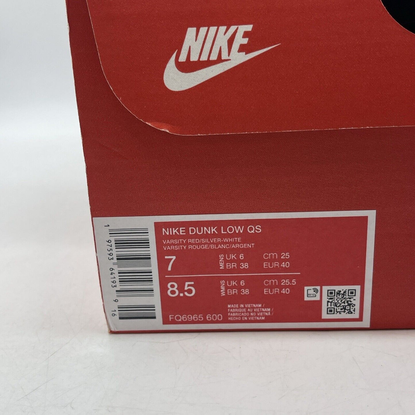 Size 7 - Nike Dunk CO.JP 2024 Low Ultraman Grey Red White Leather (FQ6965-600)