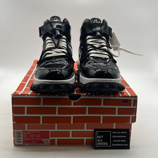Size 11 - Nike Off-White x Air Force 1 SP Leather Mid Sheed (DR0500-001)