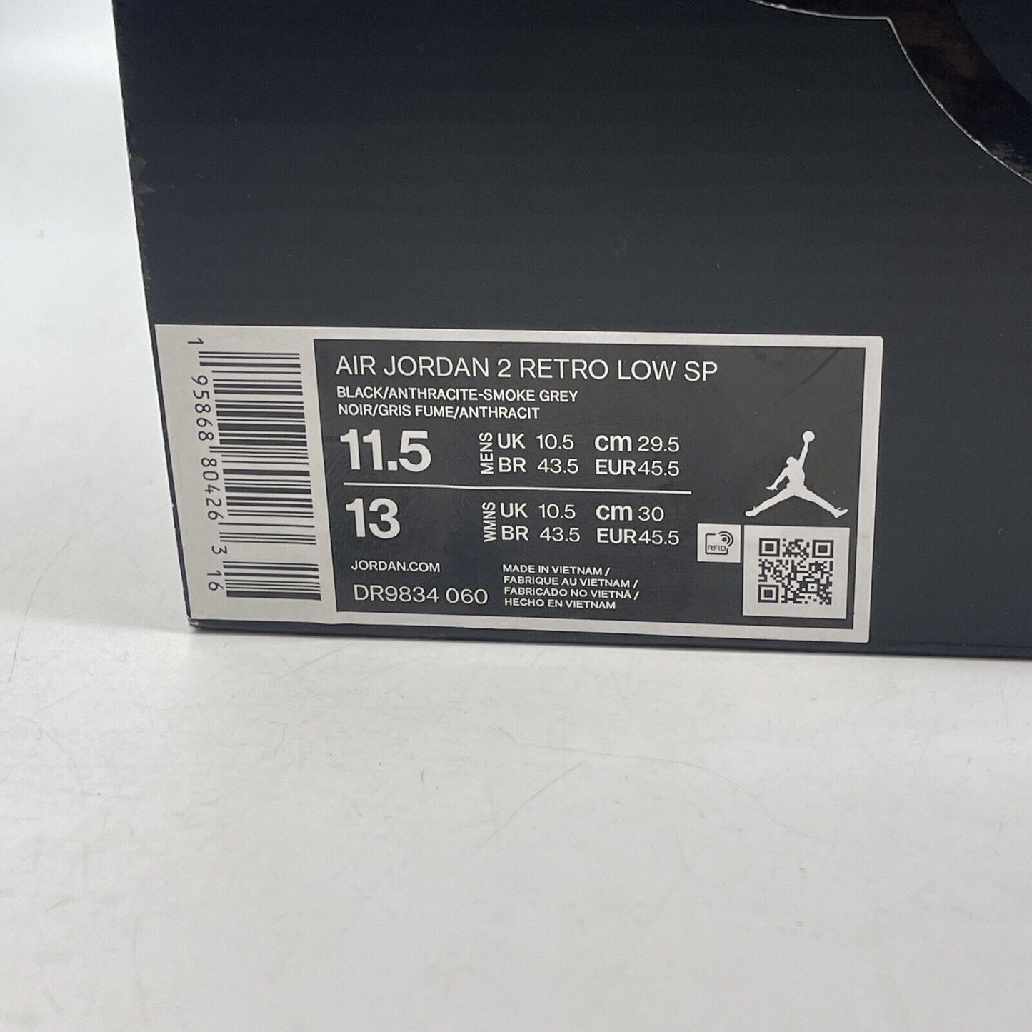 Size 11.5 - Air Jordan 2 Retro SP Low Responsibility Suede Leather (DR9834-060)