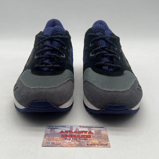 Size 12 - ASICS Gel Lyte 3 High Voltage Black Grey Purple Suede (H521N-9090)