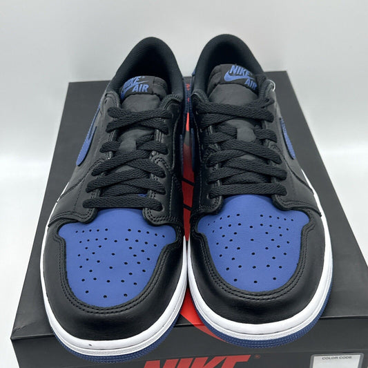 Size 10.5 - Jordan 1 Low OG Mystic Navy Blue Black Nice Leather With Box OG All