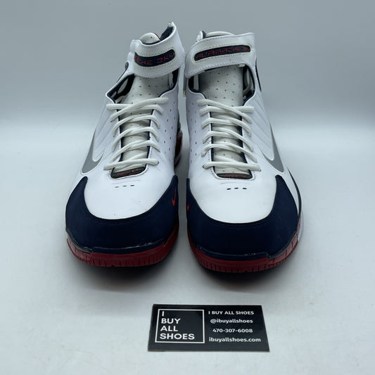 Size 13 - Nike Air Zoom Huarache 2K4 White Blue Suede Leather (511425-100)