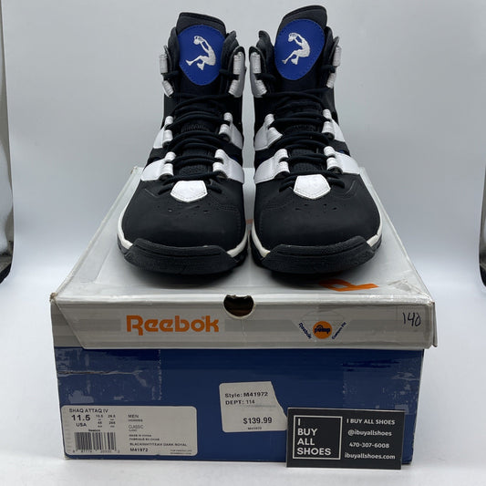 Size 11.5 - Reebok Shaq Attaq IV Orlando Magic Black White Suede (M41972)