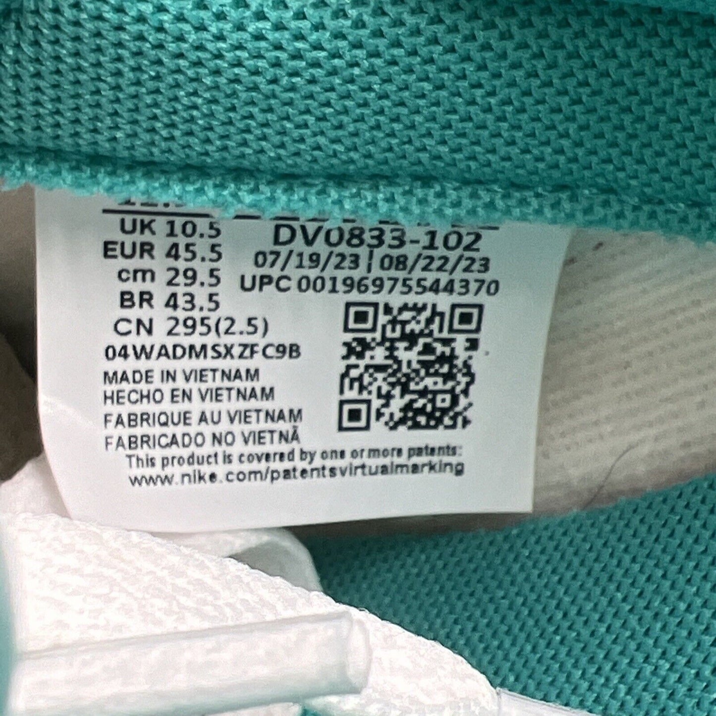 Size 11.5 - Nike Dunk Low Miami Dolphins (DV0833-102)