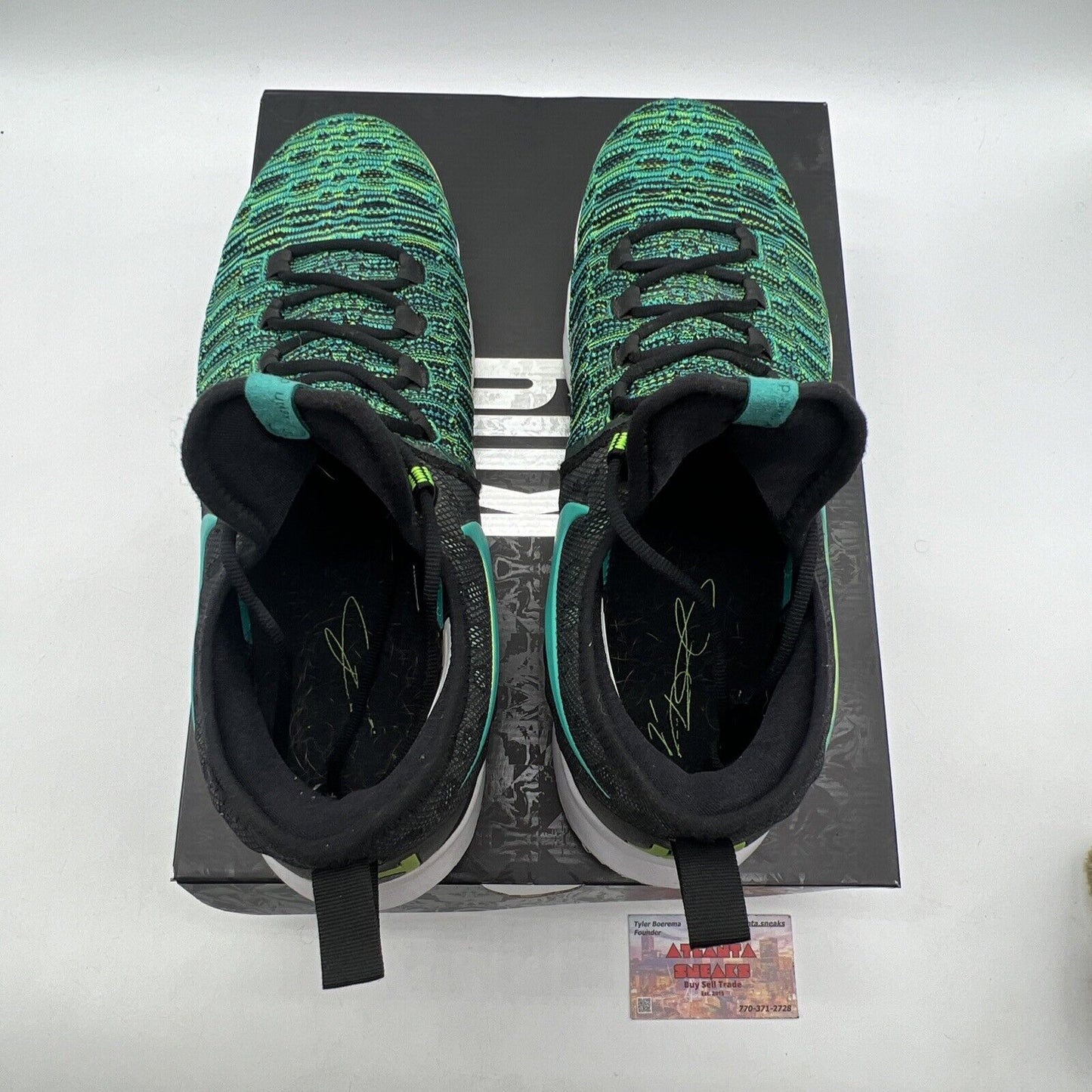 Size 14 - Nike KD 9 Birds of Paradise Black White (843392-300)