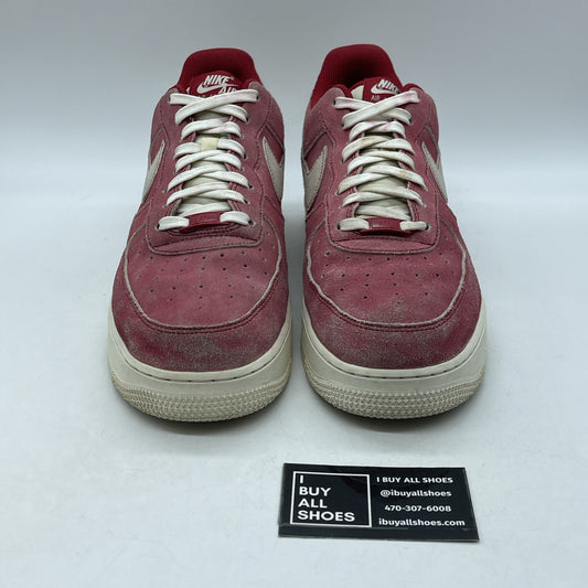 Size 12 - Nike Air Force 1 '07 LV8 Dusty Red Grey White Suede (DH0265-600)