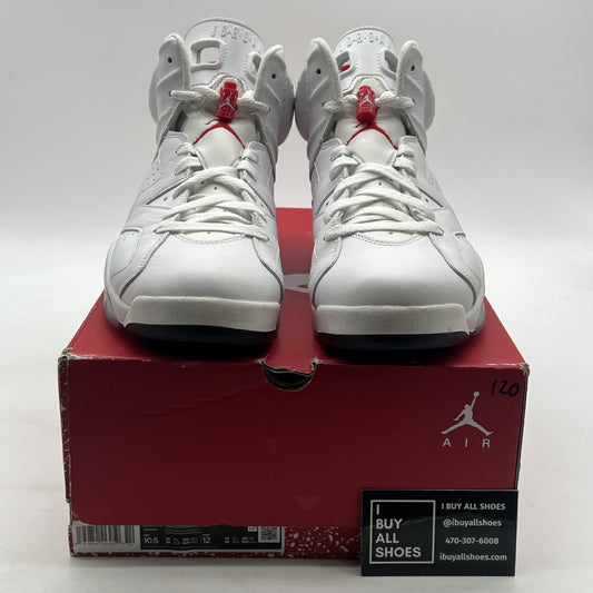 Size 10.5 - Air Jordan 6 White and University Red 2022 (CT8529-162)