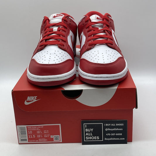 Size 10 - Nike Dunk Retro SP 2020 Low St. John's Red White Leather (CU1727-100)