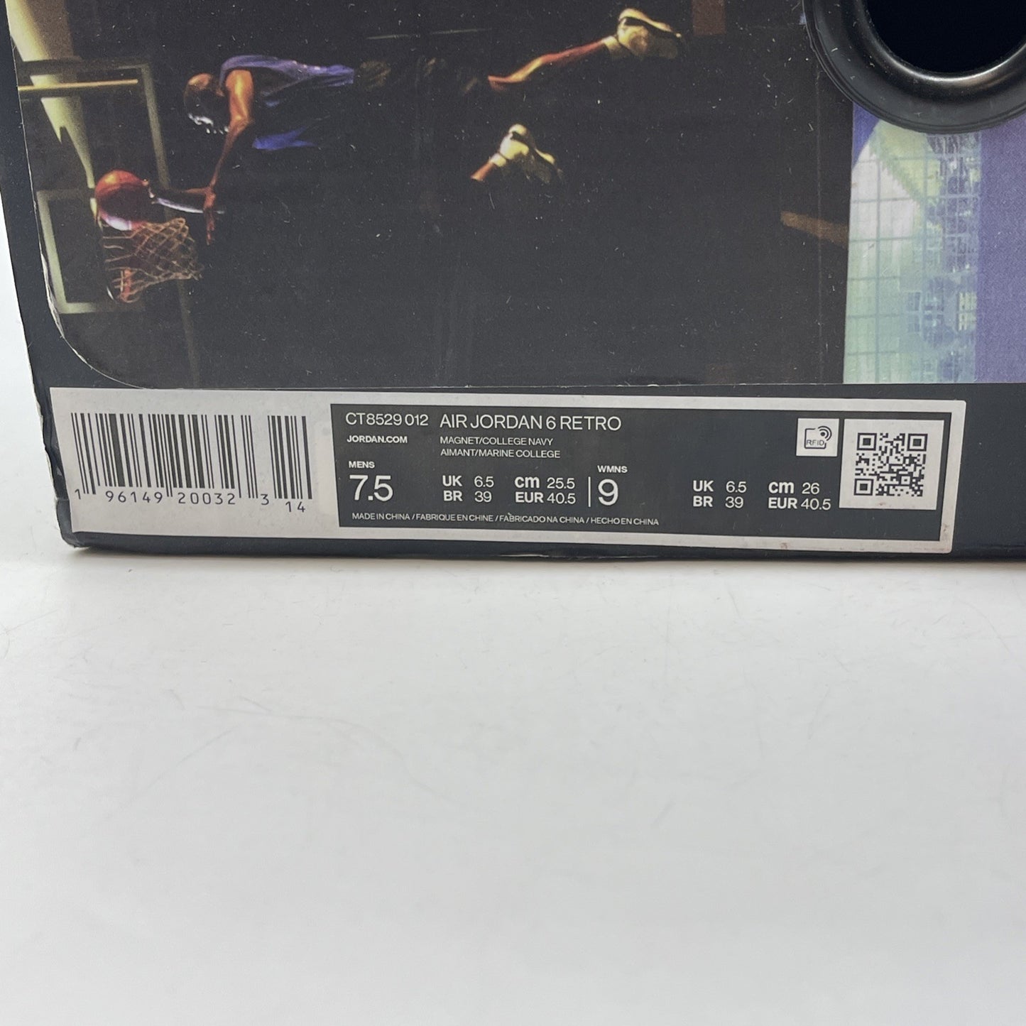 Size 7.5 - Jordan 6 Retro Mid Georgetown Grey Blue Suede (CT8529-012)