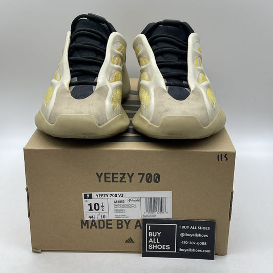 Size 10.5 - adidas Yeezy 700 V3 Safflower Black Tan Yellow Suede (G54853)