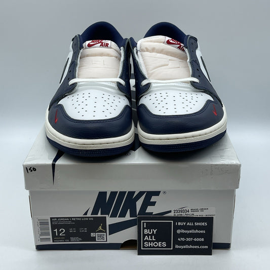 Size 12 - Air Jordan 1 Retro OG Low Howard University Leather (HQ2993-100)