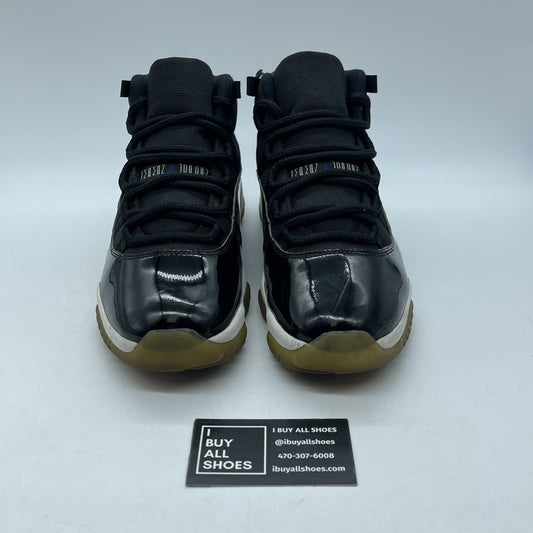 Size 8 - Jordan 11 Retro High Space Jam Black Blue Leather (378037-003)