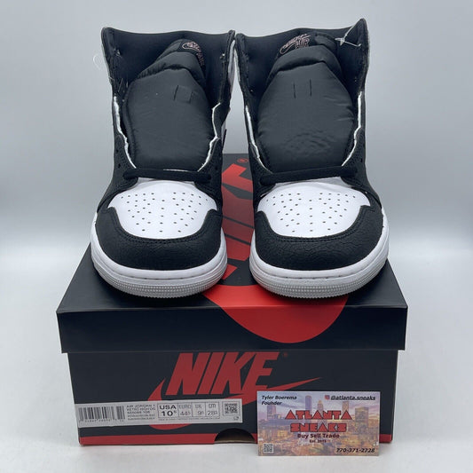 Size 10.5 - Jordan 1 Retro OG High Stage Haze Grey Black Suede (555088-108)