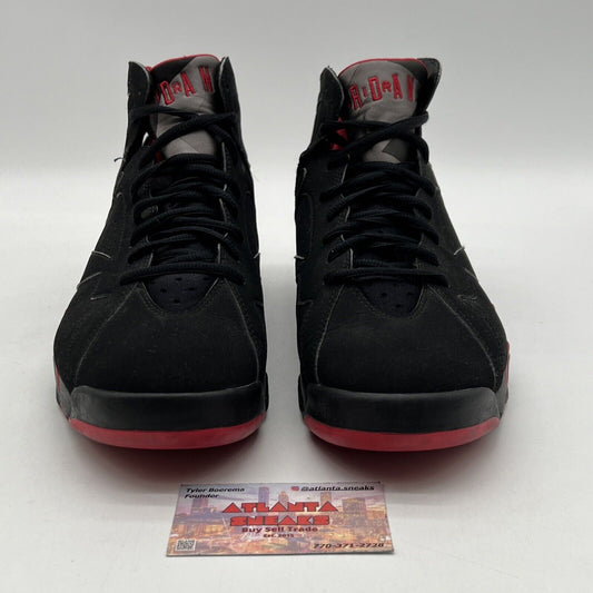 Size 11 - Air Jordan 7 Retro 2012 Raptor Black Red Purple Suede (304775-018)