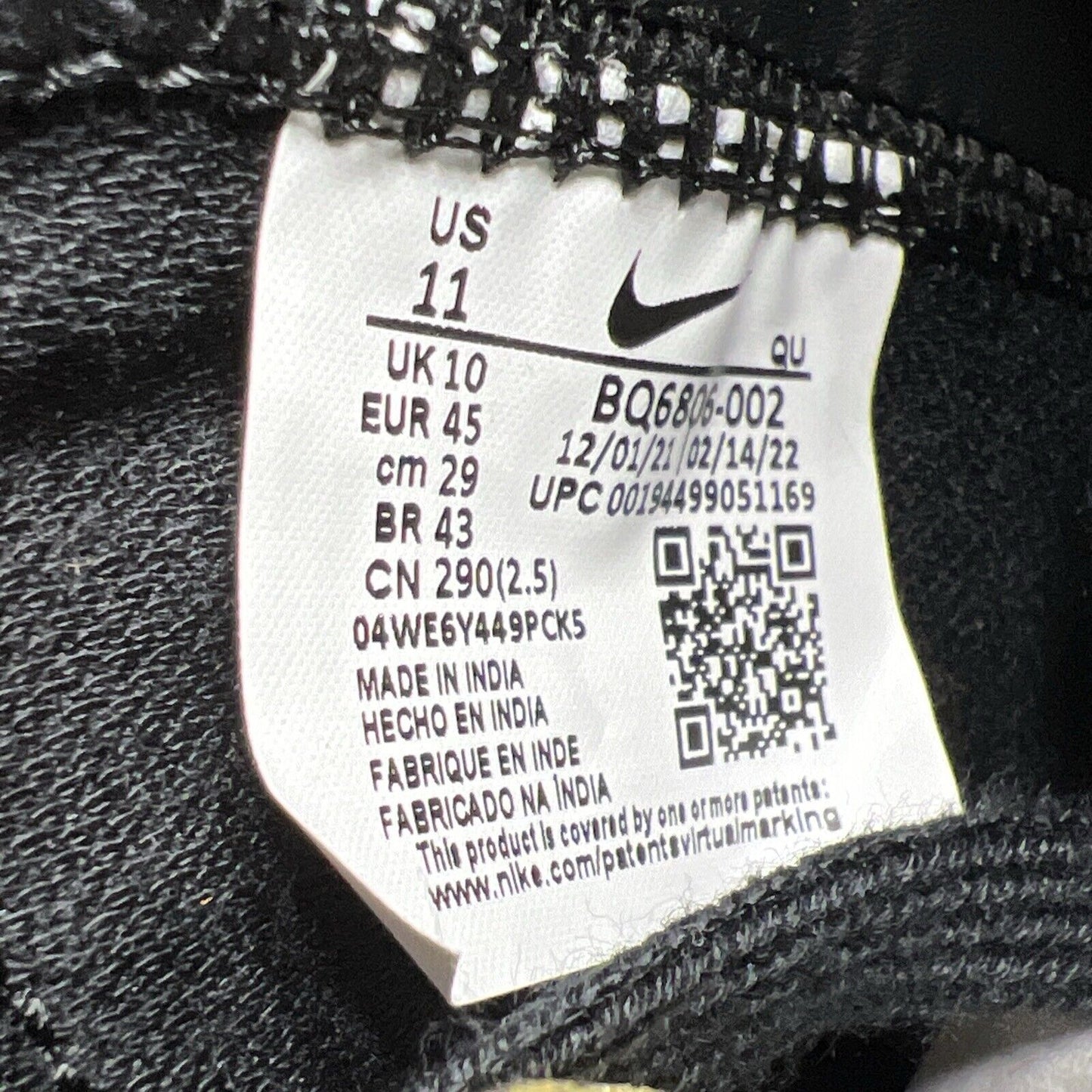 Size 11 - Nike Blazer '77 Vintage Mid Black Sail Leather (BQ6806-002).