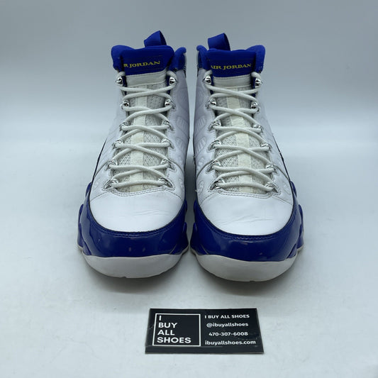 Size 11 - Air Jordan 9 Retro Kobe Blue White Yellow Leather (302370-121)