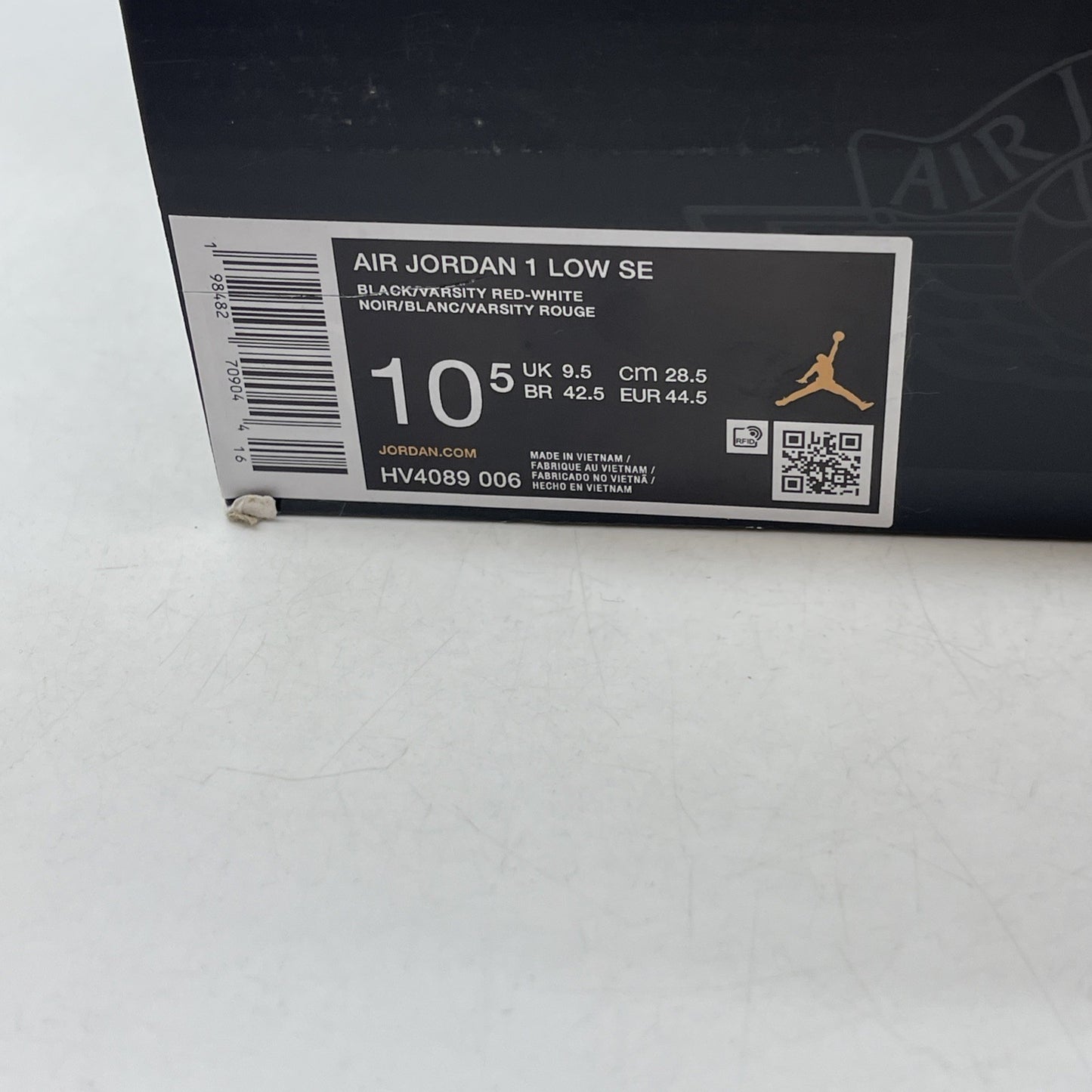 Size 10.5 - Air Jordan 1 Low Patent Varsity Red Black (HV4089-006)