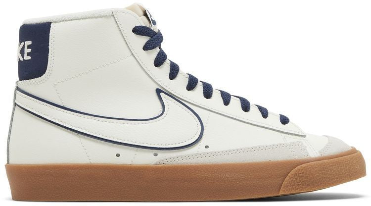 Size 9.5 - Nike Blazer '77 Premium Mid Sail Navy Gum (DQ7672-100)
