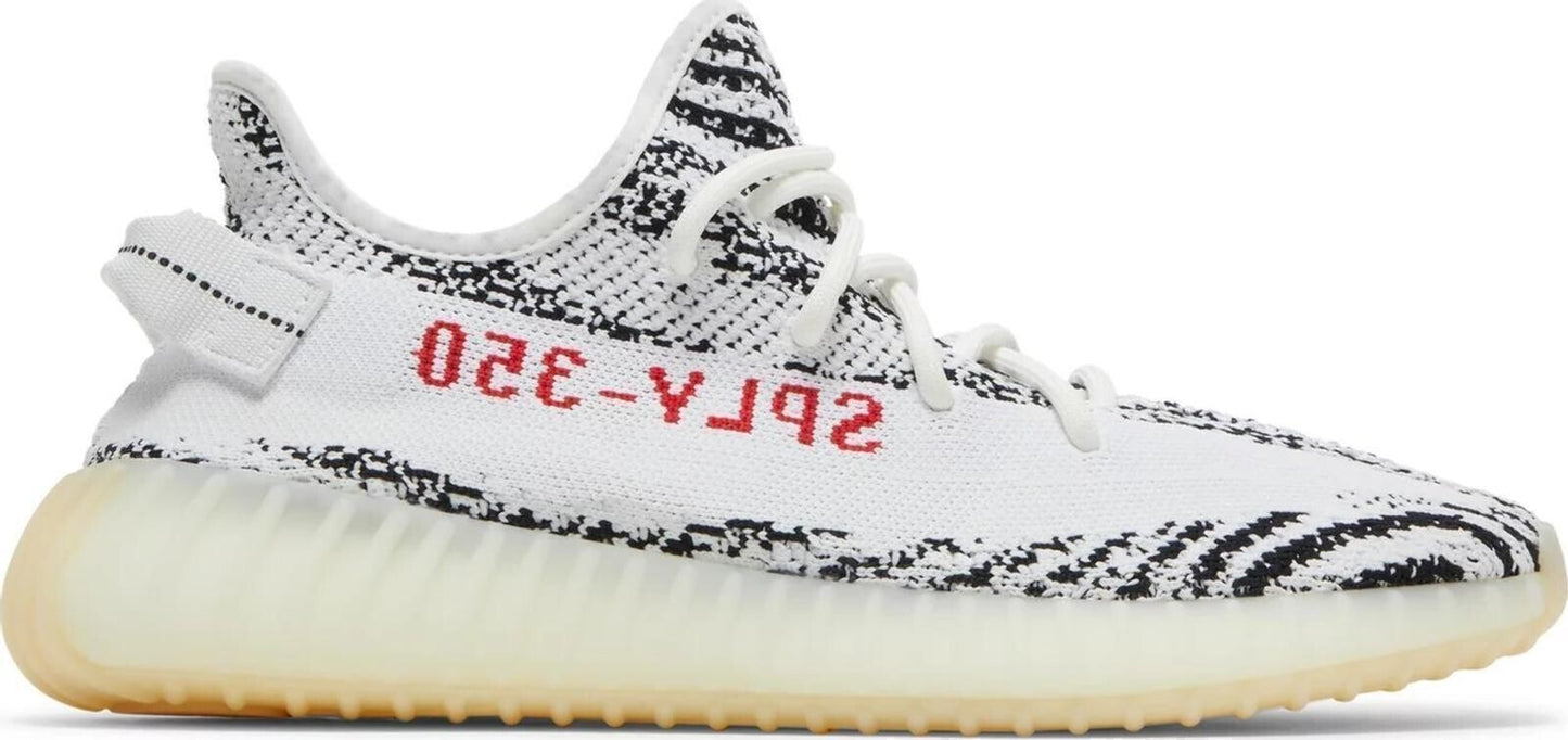 Size 10 - adidas Yeezy Boost 350 V2 Low Zebra White Black Suede (CP9654)