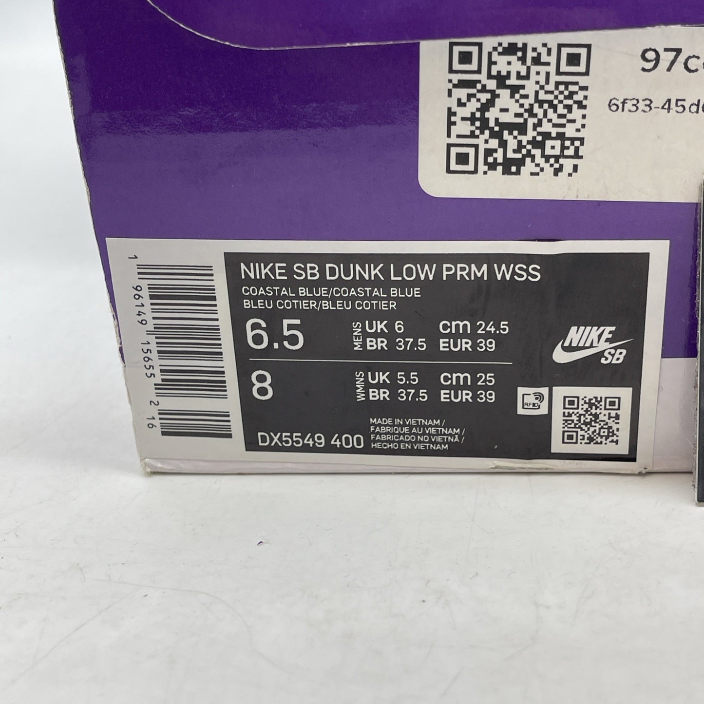 Size 6.5 - Nike SB Dunk Low Why So Sad? Blue Suede (DX5549-400)