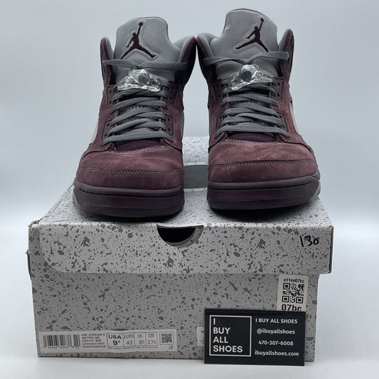 Size 9.5 - Air Jordan 5 Retro SE 2023 Burgundy Grey Suede (DZ4131-600)
