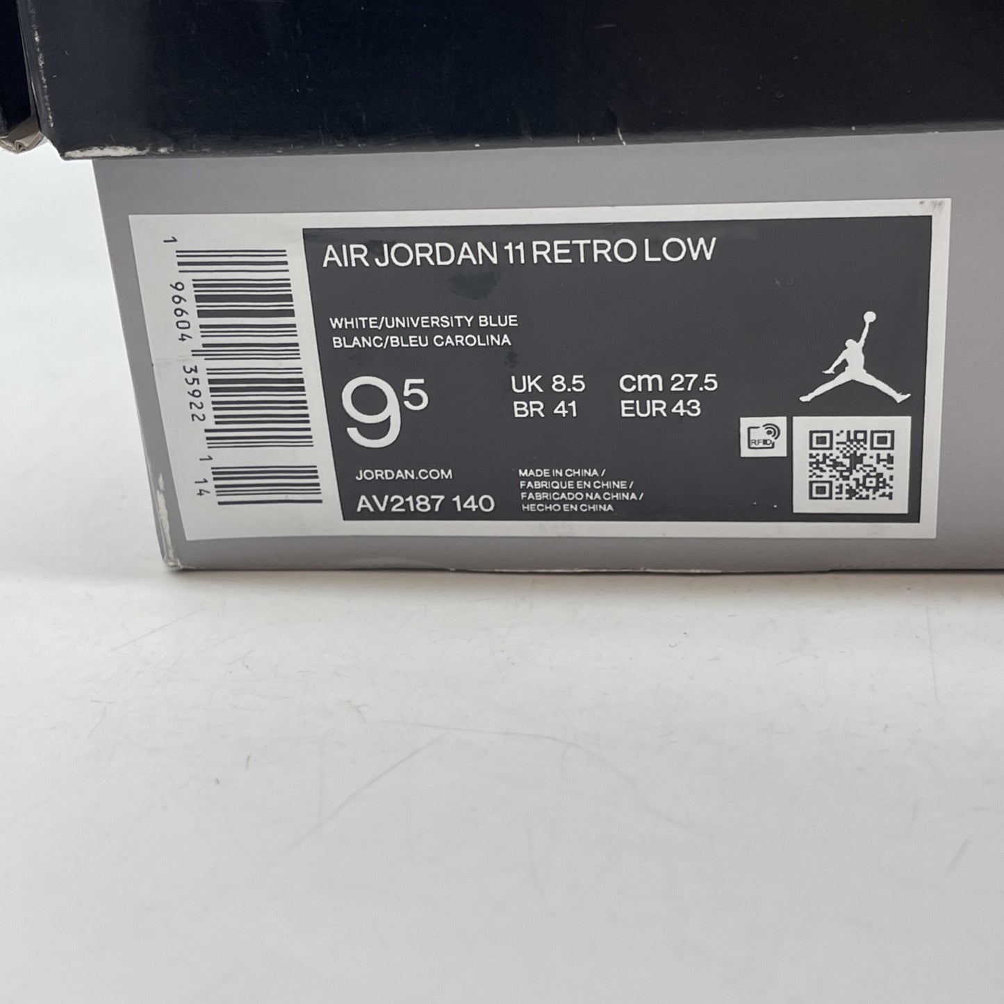 Size 9.5 - Air Jordan 11 Retro Low Cement Grey white Suede Leather (AV2187-140)