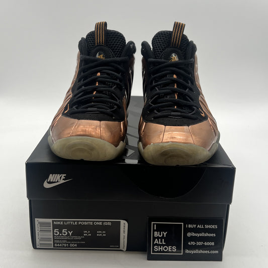 Size 5.5Y - Nike Little Posite One Mid Copper (644791-004)