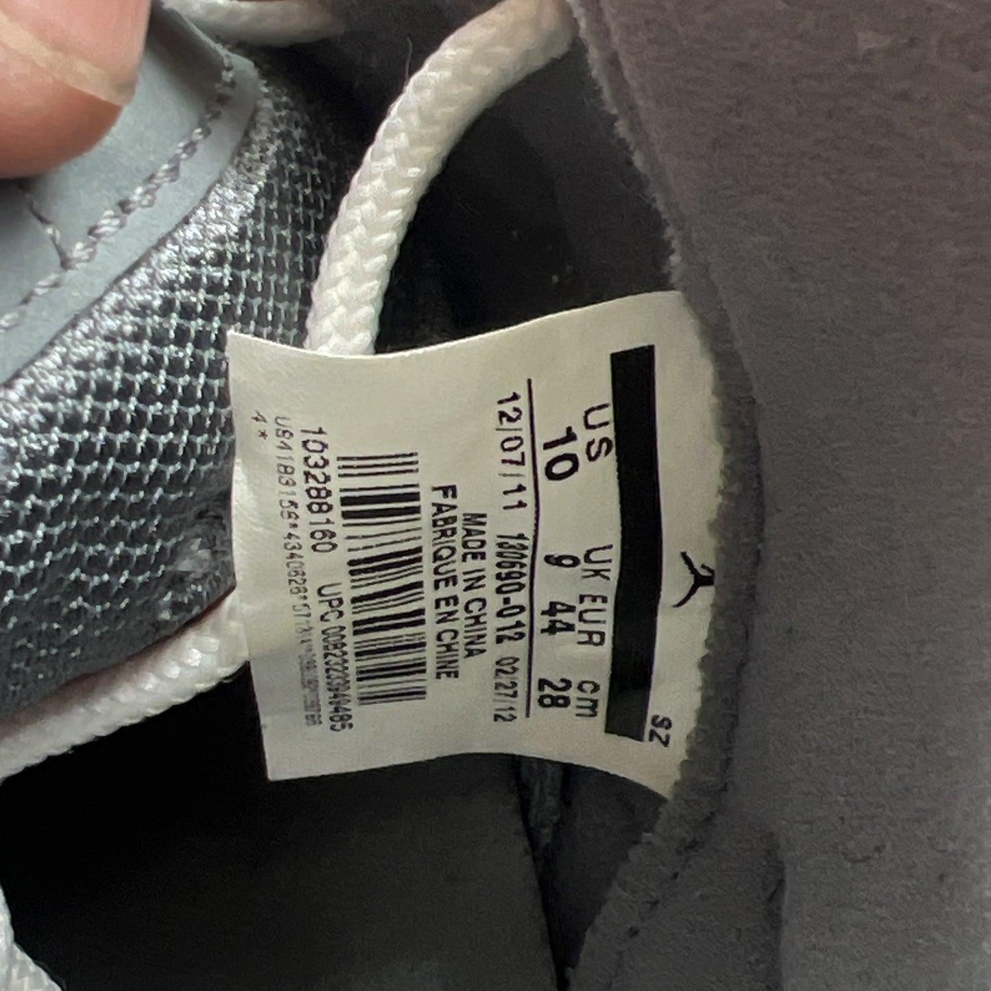 Size 10 - Air Jordan 12 Retro Cool Grey (130690-012)