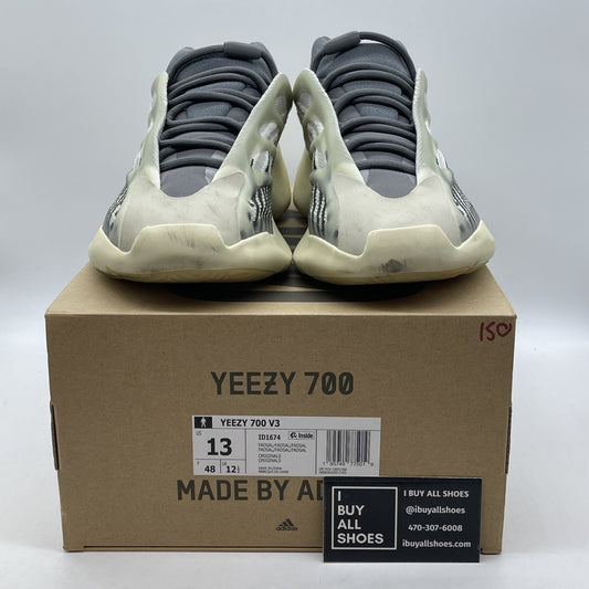 Size 13 - adidas Yeezy 700 V3 Fade Salt White Green Grey Suede Leather (ID1674)