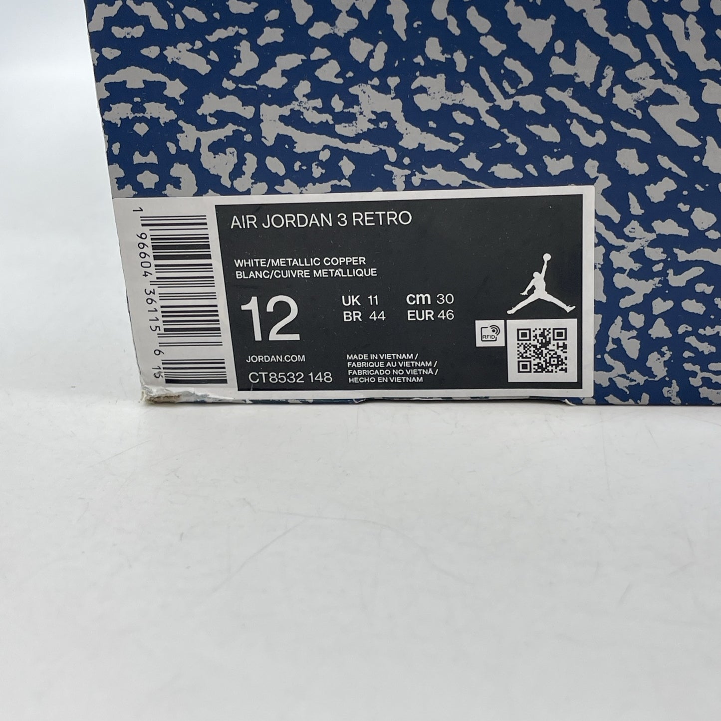Size 12 - Jordan 3 Retro Mid Washington Wizards Blue White Grey (CT8532-148)