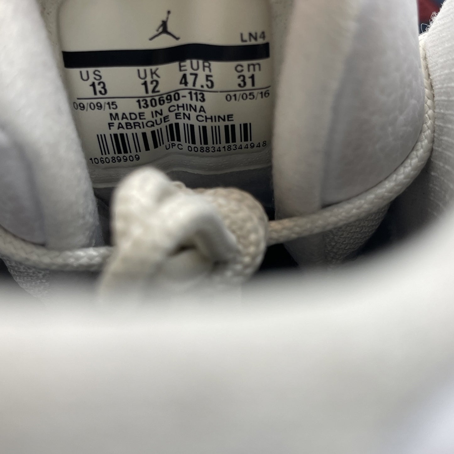 Size 13 - Jordan 12 Retro French Blue 2016 Blue White Leather (130690-113)