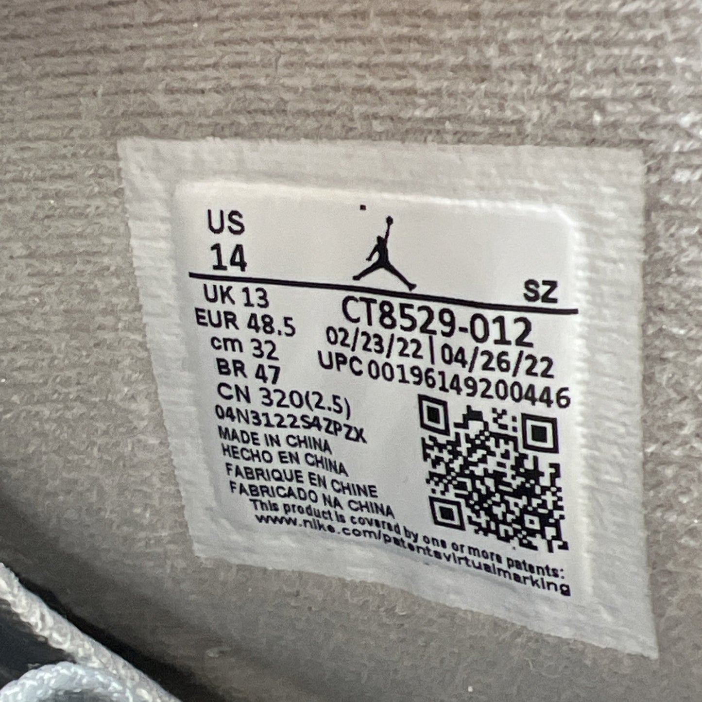 Size 14 - Air Jordan 6 Retro Mid Georgetown (CT8529-012)