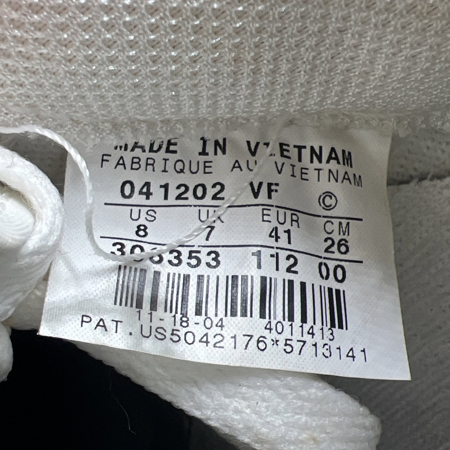 Size 8 - Nike Air Force 1 White (306353-112)
