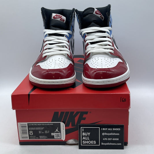 Size 8 - Jordan 1 Retro OG High Fearless White Black Leather (CK5666-100)