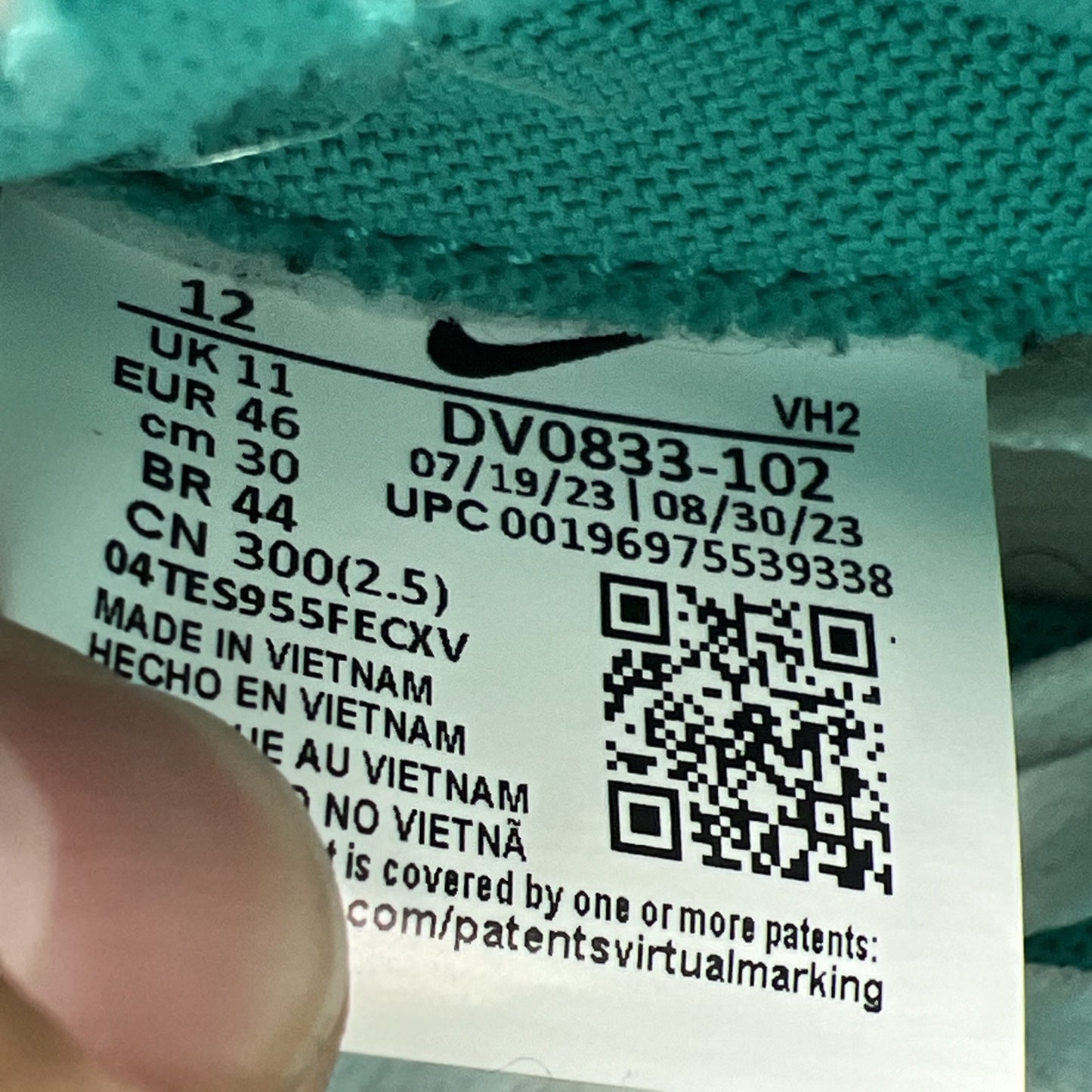 Size 12 - Nike Dunk Low Miami Dolphins (DV0833-102)