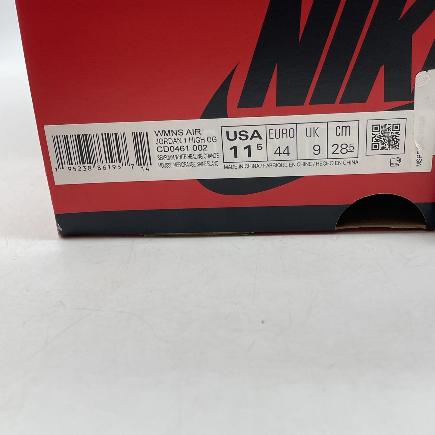 Size 11.5W - Air Jordan 1 Retro OG High Seafoam Blue White Suede (CD0451-002)