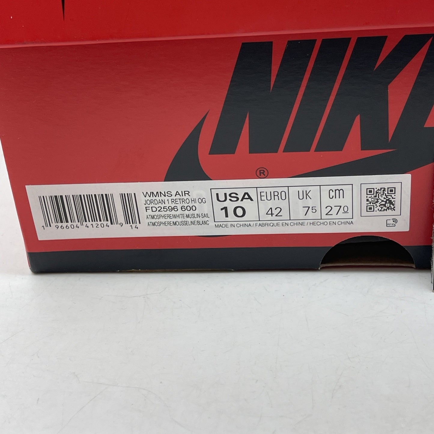 Size 10W - Air Jordan 1 Retro OG High Washed Pink White Suede (FD2596-600)