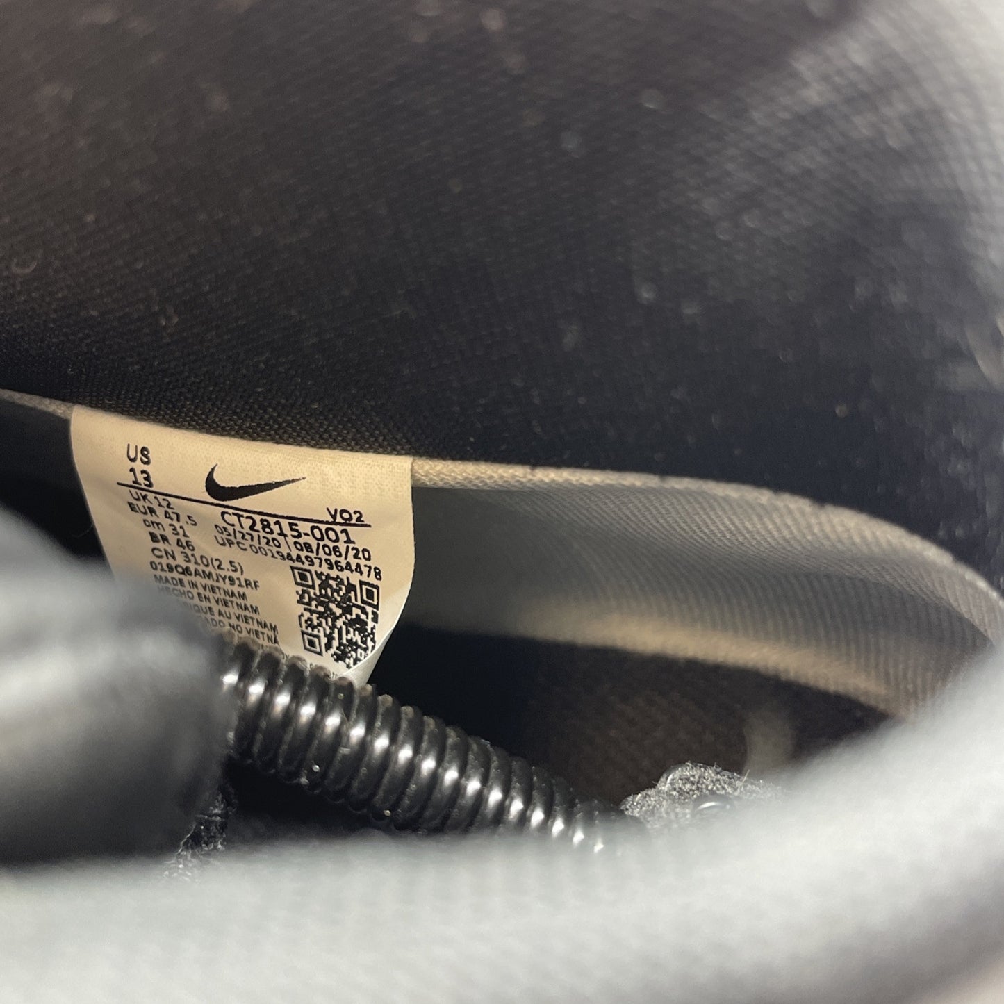 Size 13 - Nike Air Force 1 High Gore-Tex 2020 Black Suede Leather (CT2815-001)