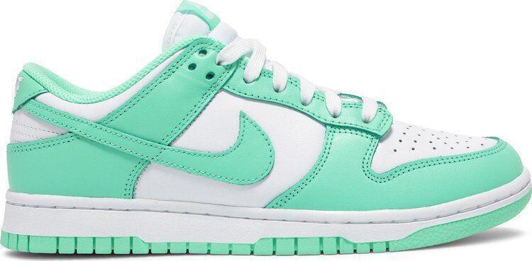 Size 12W - Nike Dunk Low Green Glow Blue White Leather (DD1503-105)