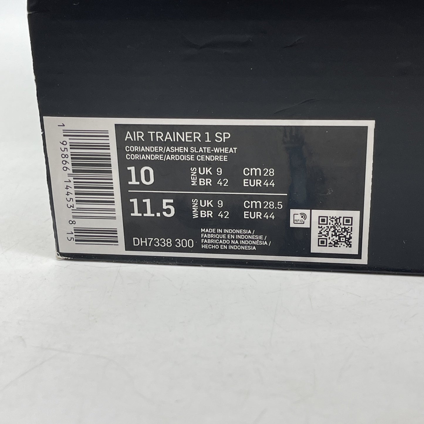 Size 10 - Nike Air Trainer 1 Coriander Green Suede Leather (DH7338-300)