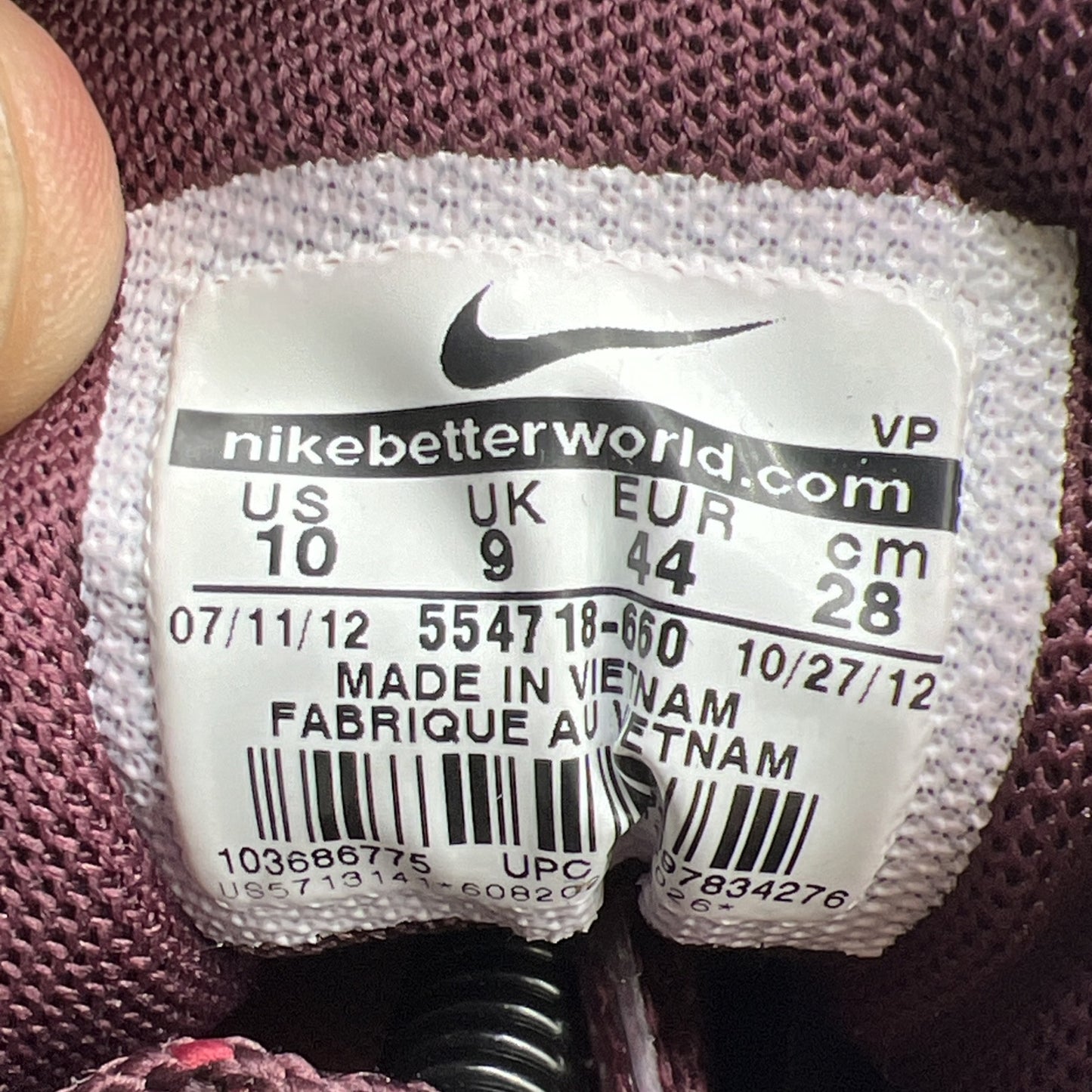 Size 10 - Nike Air Max 1 Em London (554718-660)