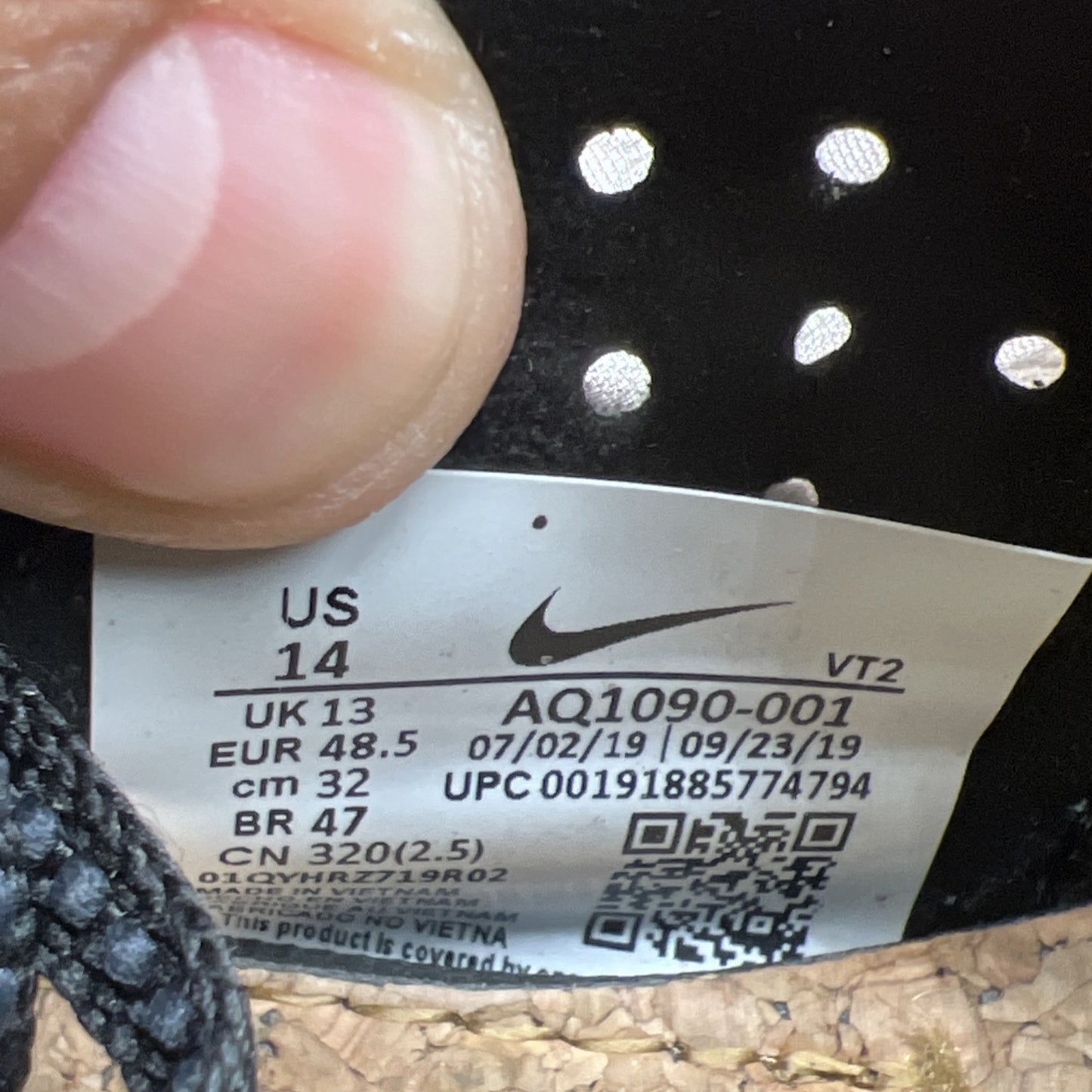 Size 14 - Nike React Element 87 Anthracite (AQ1090-001)