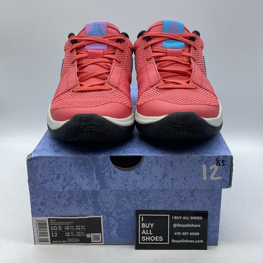 Size 10.5 - Nike Ja 1 Fuel Pink Blue Suede Leather (DR8785-800)