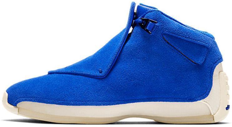 Size 10.5 - Air Jordan 18 Retro Blue Suede (AA2494-401)