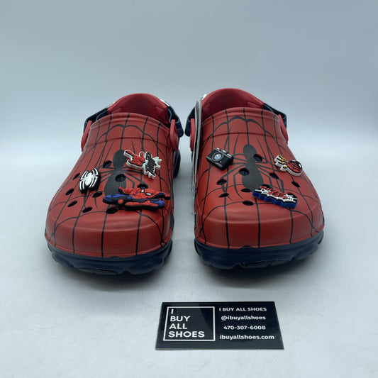 Size 11 - Crocs Classic All Terrain Spider Red Black Blue White (208782-410)