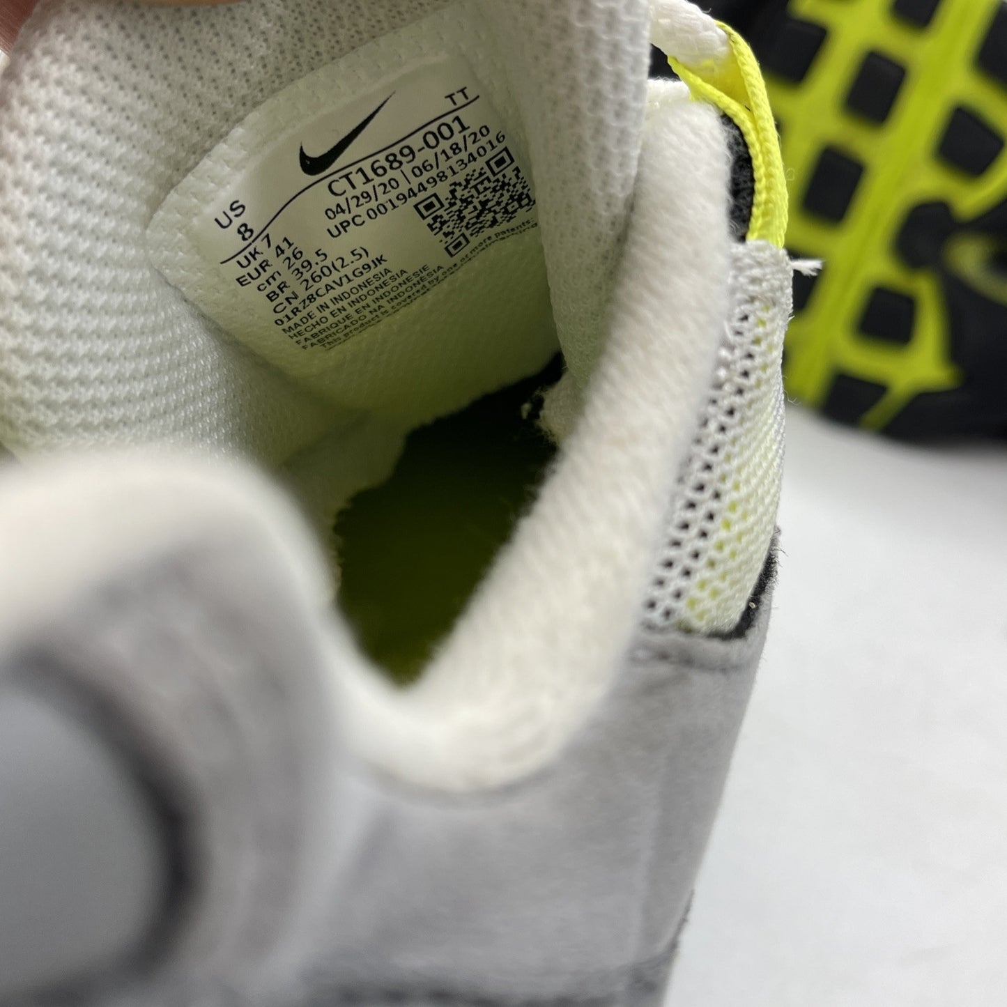 Size 8 - Nike Air Max 95 OG 2020 Neon Grey Suede (CT1689-001)