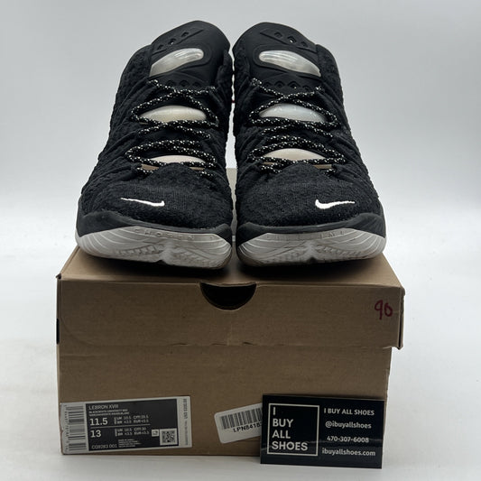 Size 11.5 - Nike LeBron 18 Black University Red (CQ9283-001)