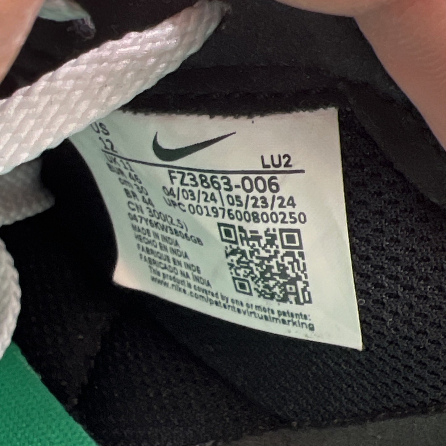Size 12 - Nike C1TY Black Summit White (FZ3863-006)